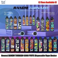 Fumot Original R und M Tornado Einweg-E-Zigarette 6000 Puffs Randm Vape Pen 12 Farben mit Airflow-Steuerung