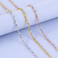 Kurz 40cm 45 cm Choker S925 Sterling Silber Kette Halskette für Frauen Gold Rose Gold Farbe DIY Schmuck Handgemachte Zubehör