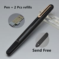 Lüks M serisi manyetik kalem kırmızı mavi siyah reçine rulo top kalem kırtasiye okul ofis malzemeleri yazmak pürüzsüz hediye kalemler + 2 ücretsiz yedekler ve 1 çanta