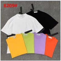 2021 브랜드 디자인 # 8209 여름 패션 클래식 티셔츠 6color 캐주얼 남성 반팔 티셔츠 M-2XL 뜨거운 고품질