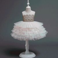 Tjejklänningar Vit Svart Kappa Litskor Klänningar Spädbarn 1st Birthday För Baby Girl Tutu Lace Princess Party Costume