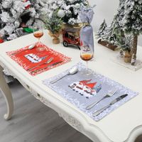 Mats & Pads 6pcs Gnome Swedish Tomte Doll Christmas Placemats Table Kitchen Tablemats T3LE