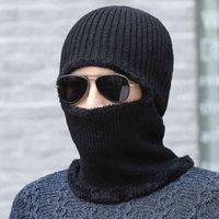 Winter Knit Full Faces Mask Warmer Hats Thermal Windproof Balaclava Cold Weather Hat Helmet Liner Fulls Face Caps Men Women Cap Beanies ZXFTL1351