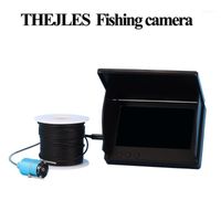 Pixels Underwater Camera 15m Ice Fishing Cable 4.3" LCD Monitor 4PCS LED Night Vision For