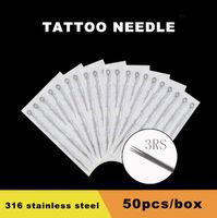 Cartucho de agujas de tatuaje Caja de 50 piezas 3/5/7/19/11/13/15/18RS 314 ACERADO DE ACERO INOXIGO Profesional esterilizado