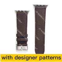 Correias de Designers Watchbands Watch Band 41mm 45mm 42mm 38mm 40mm 44mm iwatch 2 3 4 5 6 7 bandas cinta de couro pulseira moda