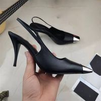 Kadınlar Yüksek Topuklu 10 cm Lüks Tasarımcı Ayakkabı Sivri Toes Patent Parlak Deri Pompalar Lady Düğün Sandalet Seksi Uzun Topuk Globalkidsshoes