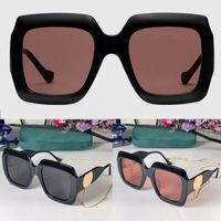 Womens Rectangular sunglasses 1022S fashion retro style blac...