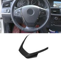 For X3 X4 X5 F25 F26 F15 2013-2021 Carbon Fiber ABS Steering Wheel Frame Panel Trim Decorate Cover Covers