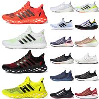 DNA Web 22 Ultra 21 Ultraboost 20 UB 19 6.0 Tennis Running Shoes 2022 Fashion Mens Dames Triple Black Solar Yellow Solar Yellow Solar Yellow Sinaasappel Tech Indigo Sports Sneakers Trainers