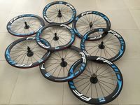 FFwD Blue carbon wheels 60mm clincher carbon wheelset, 700C road bike full carbon bicycle wheels powerway hubs