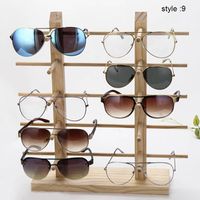 Moda óculos de sol quadros ly 1 pcs madeira óculos de sol exposição prateleira de madeira durável monóculos mostram suporte de suporte fif66