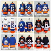 2021 retro retro isleños de Nueva York Hockey sobre hielo # 13 Mathew Barzal NHL Jerseys 27 Anders Lee 22 Mike Bossy Steinsted Shirt