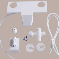 Ensemble d'accessoires de bain Ensemble de bidet Accessoires Toilette Eau fraîche Spray Nettoyage Nettoyage BUWAWER NON-ÉLECTRIQUE Pièce jointe pour salle de bain (Blanc)