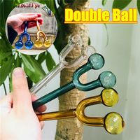 Dicke Glasölbrenner Rauchrohre für trockenes Kräuter Tabacco Doulbe Ball