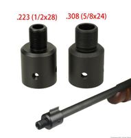 Three Lock Nut SIL Aluminum Ruger 1022 10-22 Muzzle Brake Adapter 1/2x28 Thread 
