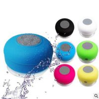 Portable Waterproof Wireless Bluetooth Speaker BTS-06 Shower Car Handsfree Receive Call mini Suction IPX4 speakers box player Mic Promotion
