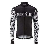 프로 팀 Morvelo 사이클 긴 소매 유니폼 망 MTB 자전거 셔츠 가을 통기성 빠른 건조 레이싱 탑 도로 자전거 의류 야외 운동복 Y21042128