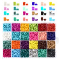2 3 4mm Glass Seed Beads Jewelry Making Kit Beads for Bracelets Bead Craft Kit Set, Glas Seed Letter Alphabet DIY Art and Craft 1193 Q2