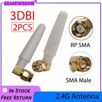 2.4 GHz Anten 2 ADET WIFI SMA Erkek Kadın Bağlayıcı 2 ~ 3DBI 2.4 IOT Antena Wi Fi Küçük Boy Antenne Beyaz Anten Antenler Router