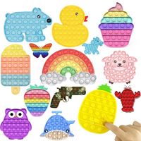 Animal Push Fidget Toys for Children Kawaii Dimple Fidget Toy Kids Antistress Bubble Best Birthday Gift CM15