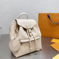 Designer designers homens mulheres mochilas de alta qualidade sacos de escola planície em relevo letras de ombro montsouris