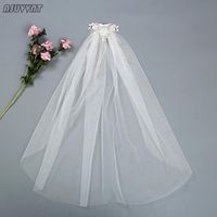 Bridal Veils Fashion Wedding Veil Accessories Pearl Party Single Layer Rhinestone Fringed Tiara
