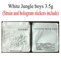 3,5g 7,0 g oz 1 Pfund Weiße Dschungel Jungen Verpackung Geruch Beweisbeutel Kinderbeständige Jungleboys Stehen Auftasche Für trockene Kräuterblumen