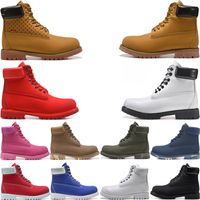 Tasarımcı Kış Çizmeler Erkekler Kadınlar TBL Boot Lüks Deri Ayakkabı Ayak Bileği Martin Ayakkabı Kovboy Sarı Kırmızı Mavi Siyah Pembe Yürüyüş Çalışma Trainers Boyutu Boyutu 36-45