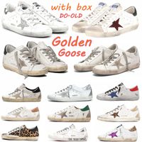 Modieuze hete verkoopstijl Italië Merk Schoen Manden Gouden Sneakers Sequin Classic White Do-Old Dirty Gooses Designer Super Star Man Dames Casual Schoenen met Doos 36-45