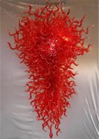 Custom decorativo vermelho brilhante colorido colorido teto de vidro para o hotel decoração Lâmpadas de pingente de estilo turco