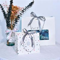 Wrap prezent Zielony Mały Świeży Ekologiczny Papierowy Papierowy Papierowy Torba Wedding Materiały Urodzinowe Przyjęcie Boże Narodzenie Decorati