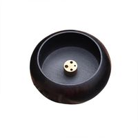 Fragrance Lamps Durable Ash Catcher Round Incense Cone Plate Home Stick Holder Pentagram Practical Yin Yang Furnace Aromatic Burner Buddha W