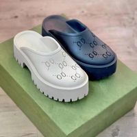 Plataforma de las mujeres perforada G sandalia de verano zapato superior diseñador para mujer zapatillas caramelo colores claro alto talón altura 2.2 pulgadas NO311