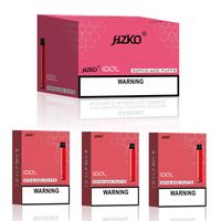 Hzko Idol Dispositivo di sigarette dispositivo monouso Kit Kit 500mAh Batteria 600 Puffs E-Sigarette Preziosted 3.0ml Pod cartucce PODS PEN PEN PLUS BAR A02