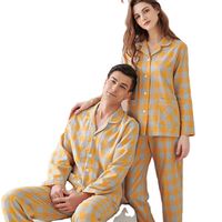 Мужская пижама пижамы женщины лето широко раскрытые коротки
