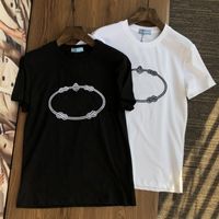 2021 Moda Erkek T Shirt Yaz Kısa Kollu Üst Avrupa ve Amerikan Işlemeli T-Shirt Erkekler Kadınlar Çiftler Yüksek Kaliteli Rahat Giyim