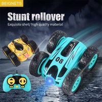 Remote Control Car Toy Tumbing Stunt Racing RC High-Speed Double-Sided Driving 360 Degree Rotation Four Wheel Drive With USB 220119