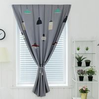 Curtain & Drapes No Drilling Shading Curtains Living Room Bedroom Nordic Style Home Decor Window Door Easy Install Blinds