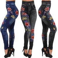 Compre al por mayor Jeans Ajustados Florales Para Mujer de bajo precio \u0026 de  calidad con envío gratuito | Es.DHgate