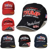 Det senaste 2024 Trump Baseball Cap Fashion Broderade amerikanska presidentvalet levererar Trump Hat Outdoor Visor Hat