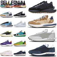 2021 Sacais x Vaporwaffle Mens Mulheres Running Shoes Fragmento Azul Vazio Esportes Sneakers Escuro Iris Sesame Grey Grey Gray Nylon Branco