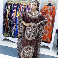 Ethnische Kleidung muslimische Mode Abaya Dubai Kaftan Kleider Designs Muster Streifen Druck Islamisch für Frauen Langarm Maxi Nr. 005
