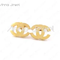 Design de luxo encantos famosos marca jóias estilo moda liga de ouro brincos de aço inoxidável para mulheres garotas garganta conjuntos de aniversário presentes festa de casamento natal