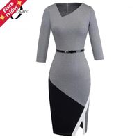 Compre al por mayor Vestidos Formales Ropa De Oficina Mujer de bajo precio  \u0026 de calidad con envío gratuito | Es.DHgate