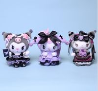10 cm Kuromi Lolita Yay Peluş Oyuncak Bebek Kızlar Noel Hediyeleri Kolye Küçük Hediye