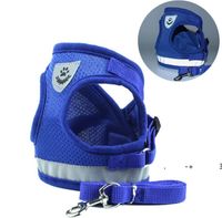 Waistcoat Model Dog Harness Leash Set Breathable Mesh Strap Vest Collar Rope Pet Dogs Supplies EWF11017