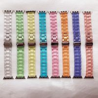 Resin Watch strap apple band 42mm 38mm correa transparent st...