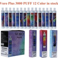 Voro Plus Rechargeable Disposable Vape Pen E Cigarette Devic...