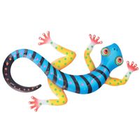 Wandaufkleber Schmiedeeisen Gecko Dekoration Metall Eidechse Anhänger Ornament Für Hausgarten